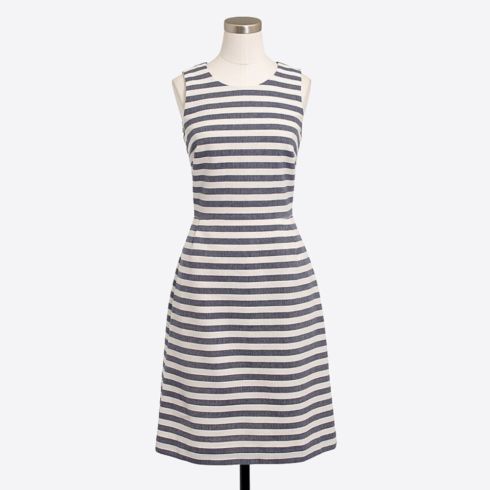 J Crew Factory Striped Shift Dress
